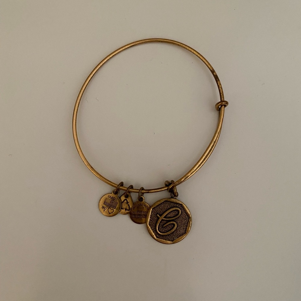 Alex and Ani “C” Initial Bangle